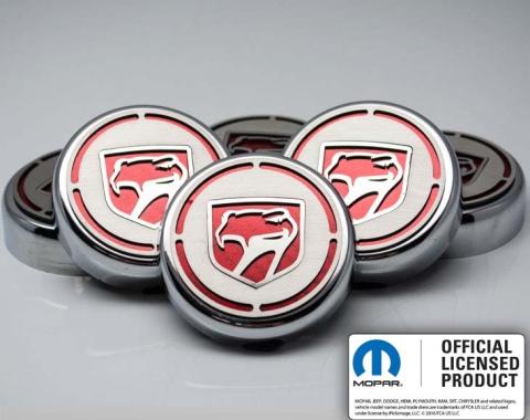 American Car Craft 1996-2002 Dodge Viper - Sneaky Pete Fluid Cap Cover Set, Choose Inlay Color 983001