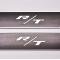 American Car Craft 2008-2014 Challenger - Carbon Fiber Door Badge Plates with R/T Inlay 2Pc, Polished Stainless Trim 151039