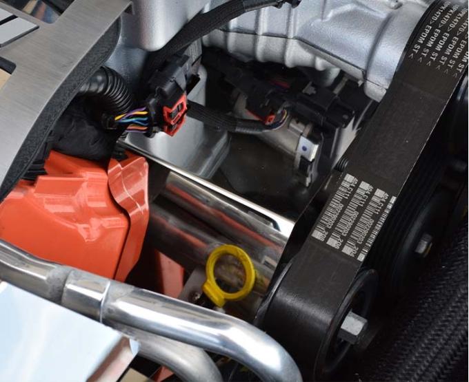 American Car Craft 2015-2023 Dodge Hellcat - Engine Harness Cover, Stainless Steel, Polished or Brushed Finish (Polished - Charger) 333027