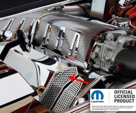 American Car Craft 2008-2011 Challenger - Fuel Rail Covers [Factory Air Box] 2Pc, Stainless Steel Polished/Perforated 153025
