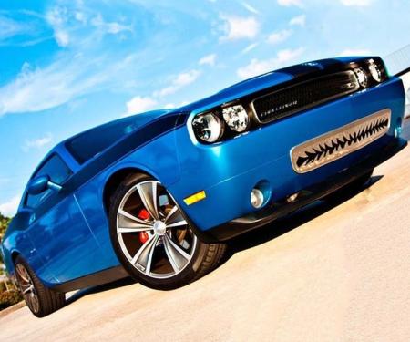 American Car Craft 2011-2014 Challenger 5.7L/SRT8 - Lower Front 'Shark Tooth' Grille (11-14), Polished Stainless Steel 152011