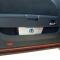American Car Craft 2008-2014 Challenger - Door Badge Plate with Blue MOPAR Omega "M" Inlay 2Pc, Brushed Stainless 151030