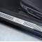 American Car Craft 2010-2014 Mustang GT - Outer Door Sills '5.0' with Slotted Carbon Fiber 2Pc, Polished/Brushed Stainless Steel 271027