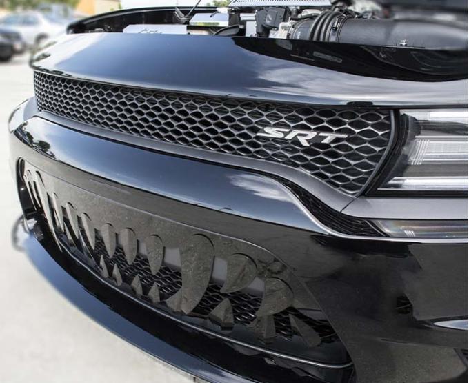 American Car Craft 2015-2019 Charger Hellcat/Scat Pack - Sabretooth Grille, Stainless Steel (Black Powder Coated) 332022
