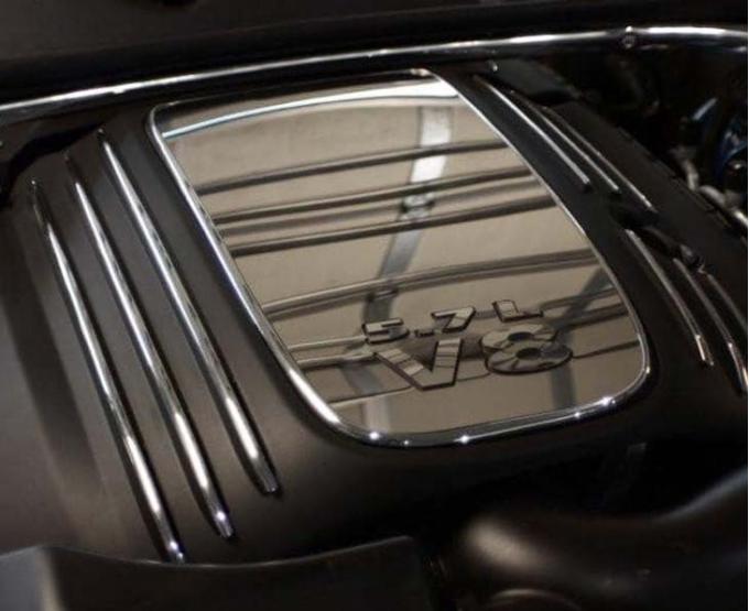 American Car Craft 2009-2023 Challenger 5.7L V8 Engine - '5.7L V8' Lettering Kit for Engine, Polished Stainless Steel Lettering Kit 153057