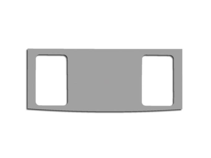 American Car Craft 2001-2005 PT Cruiser - Defroster Switch Plate 2 Hole, Polished Stainless Steel 711019