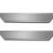 American Car Craft 2005-2013 C6 Corvette - Outer Door Sills Polished with Brushed Inserts 2Pc, Stainless Steel 041013