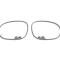 American Car Craft 2008-2019 Challenger - Side Mirror Trim 6.1L 2Pc, Brushed Stainless Steel 151016