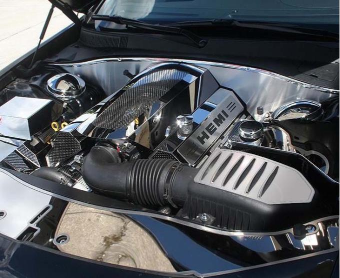 American Car Craft 2011-2018 Dodge Charger/Chrysler 300 5.7L/6.4L HEMI - Air Box Cover, Polished Stainless Steel 333021