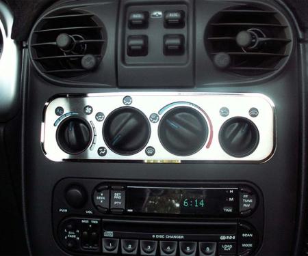 American Car Craft 2001-2005 PT Cruiser - A/C Plate 2Pc, Brushed Stainless Steel 711001