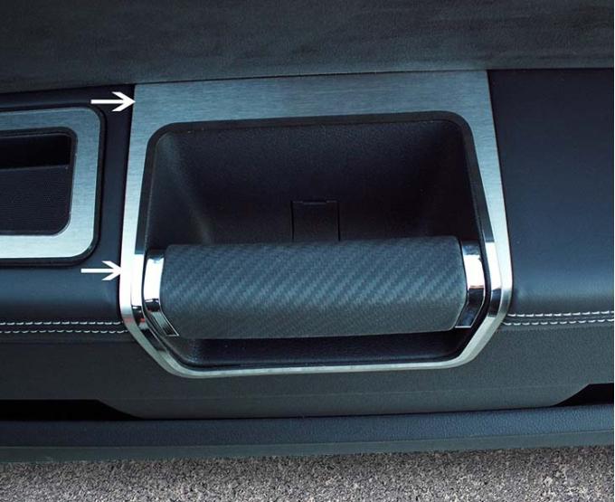 American Car Craft 2008-2014 Challenger 5.7/SRT8 - Door Handle Pull Trim 2Pc, Brushed Stainless Steel 151003