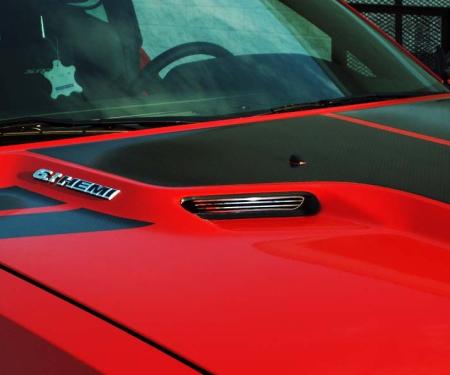 American Car Craft 2008-2014 Challenger - Hood Scoop Billet Style 2Pc, Polished Stainless Steel 152012