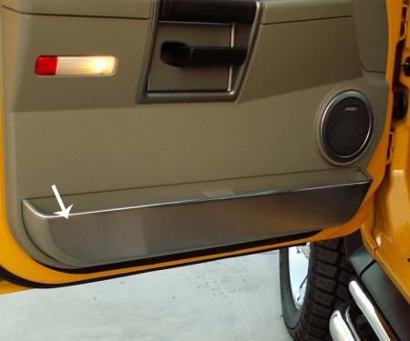 American Car Craft 2003-2007 Hummer H2 - Door Guards Front & Rear 4Pc, Brushed Stainless Steel 491006