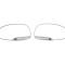 American Car Craft 2005-2007 Dodge Viper - Side View Mirror Trim Viper SRT10 & Viper Head Logo 2Pc, Brushed Stainless 972045