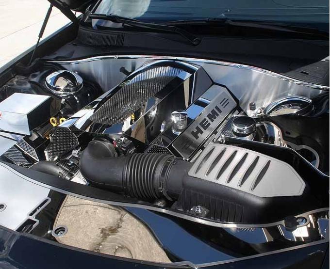 American Car Craft 2011-2023 Challenger 5.7L / 6.4L - HEMI Air Box Cover, Polished Stainless Steel 153048