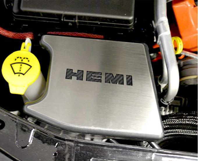 American Car Craft 2015-2023 Challenger - Factory Anti-lock Brake Cover HEMI Top Plate Only, Brushed Stainless, Choose Color 153092