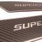American Car Craft 2011-2018 Dodge Charger -'SUPERCHARGED' Carbon Fiber Front Door Badges, Carbon Fiber & Stainless Steel 331043