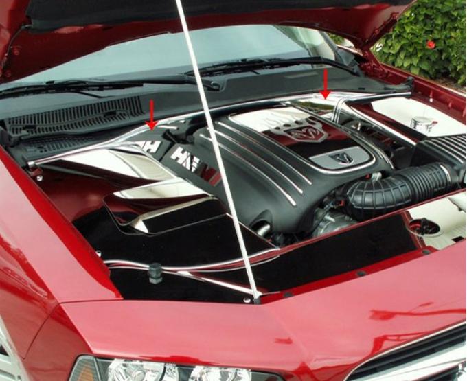 American Car Craft 2005-2010 Chrysler 300 /Dodge Charger/Magnum 5.7 - False Firewall, Polished Stainless Steel 303005
