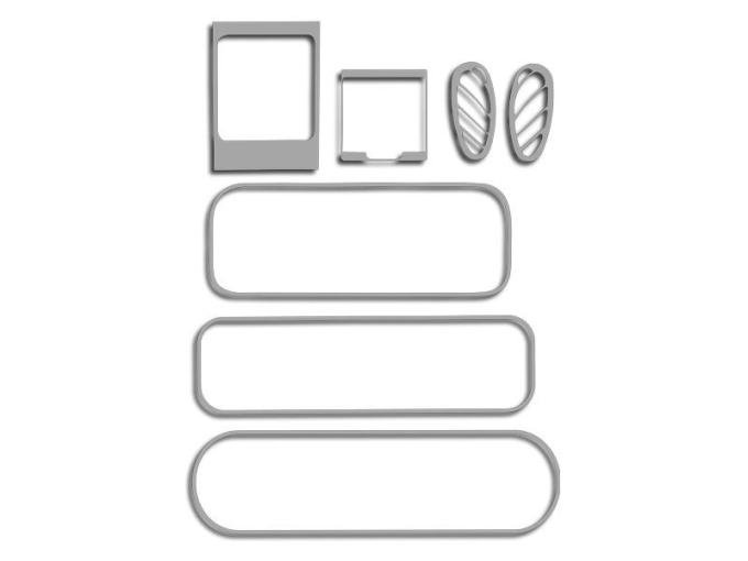 American Car Craft 2001-2005 PT Cruiser - Dash Kit 7Pc, Polished Stainless Steel 711034