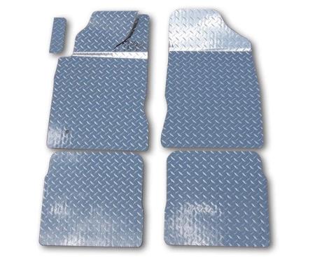 American Car Craft 2001-2005 PT Cruiser - Floor Mats 5Pc, Diamond Plate Aluminum 711024