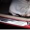 American Car Craft 2005-2013 C6/Z06/ZR1/GS Corvette - Outer Door Sills with Chrome Ribs 2Pc, Polished Stainless Steel 041008