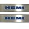 American Car Craft 2008-2014 Challenger - Door Badge Plate with HEMI Inlay 2Pc, Stainless Steel, Choose Inlay Color 151021