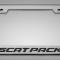 American Car Craft Custom License Plate Frame with "SCAT PACK" Lettering, Choose Vinyl or LED Color 152034