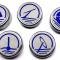 American Car Craft 2005-2009 Mustang - Fluid Cap Cover 5Pc Set, Automatic transmissions only (No color) 273040