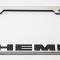 American Car Craft Custom HEMI License Plate Frame, Stainless Steel, Choose Vinyl or LED Color 152024