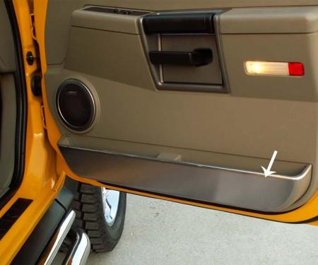American Car Craft 2003-2007 Hummer H2 - Door Guards Front 2Pc, Brushed Stainless Steel 491005