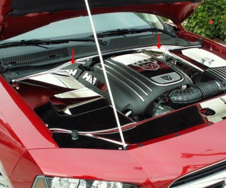 American Car Craft 2005-2010 Chrysler 300 /Dodge Charger/Magnum 5.7 - False Firewall, Polished Stainless Steel 303005