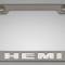 American Car Craft Custom HEMI License Plate Frame, Stainless Steel, Choose Vinyl or LED Color 152024