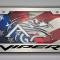 American Car Craft Dodge Viper Gen 3-5 Tag Frame VIPER Font Black Powder Coated Base (Black Powder Coat Plain) 972096