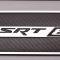American Car Craft 2008-2014 Challenger - Carbon Fiber Door Badge Plates with SRT8 Emblem 2Pc, Polished Stainless Trim 151040