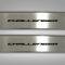 American Car Craft 2008-2014 Challenger - Door Badge Plate with CHALLENGER Inlay 2Pc, Brushed Stainless, Choose Inlay Color 151031