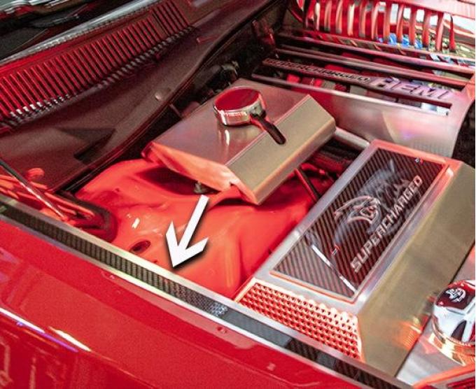 American Car Craft 2015-2021 Dodge Charger - Carbon Fiber Fender Caps Optional LEDs 2Pc (No LEDs) 153124