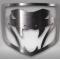 American Car Craft 2003-2010 Dodge Viper - VIPER Fangs Emblem 1Pc, Polished Stainless Steel 972038