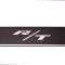 American Car Craft 2008-2014 Challenger - Carbon Fiber Door Badge Plates with R/T Inlay 2Pc, Polished Stainless Trim 151039