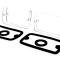 AMD Park Lamp Lenses and Gaskets, Clear, LH/RH Pair, 70-72 Valiant Duster Scamp (except 71-72 Sharktooth Grille Style) X135-1070-P