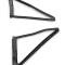 AMD Vent Window Weatherstrips, Pair, 68-70 Dodge Plymouth B-Body 2d Sedan or Hardtop X563-1468-2P