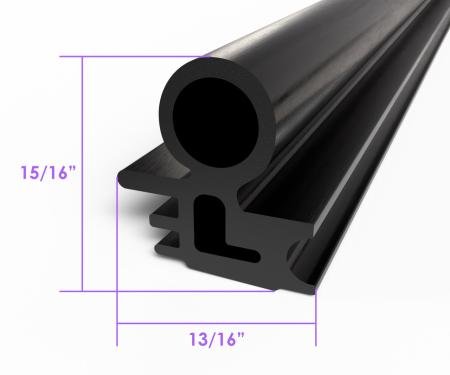 Metro Moulded Parts 1936-1941 Buick / Cadillac / Chevrolet / Chrysler / Oldsmobile / Graham / Pontiac Trunk Seal. Sold by the Foot. LP 96-/FT