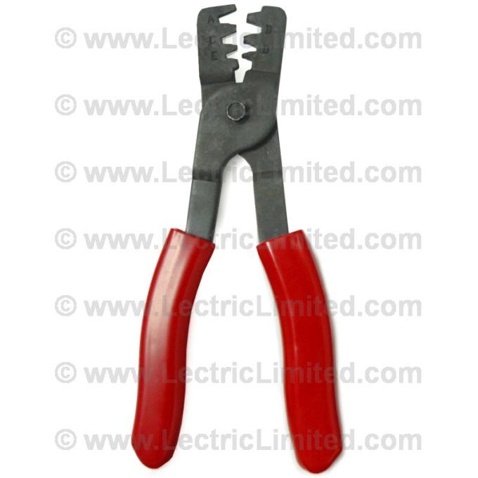 Lectric Limited 1935-2012 American Motors / Chrysler / DeSoto / Dodge / Plymouth / Ford / Mercury / Buick / Cadillac / Chevrolet / GMC / Oldsmobile / Pontiac / Jeep / Studebaker Terminal Crimping Tool 93963819