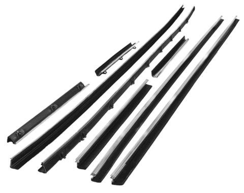 Metro Moulded Parts Window Sweeper Kit Fits 68-70 Plymouth B Body 2 Door Hardtop 8 Piece Kit WC 2300-25