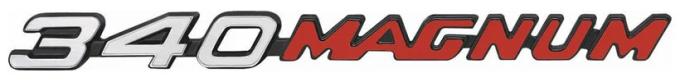 AMD Hood Emblem, "340 Magnum", 71-73 Charger K-3573632