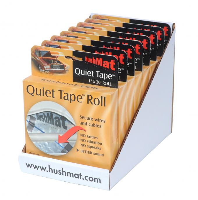 HushMat Quiet Tape 8 Pack of Shop Roll - Each One 1" x20'x1mm Single Side Foam Tape ea 80300
