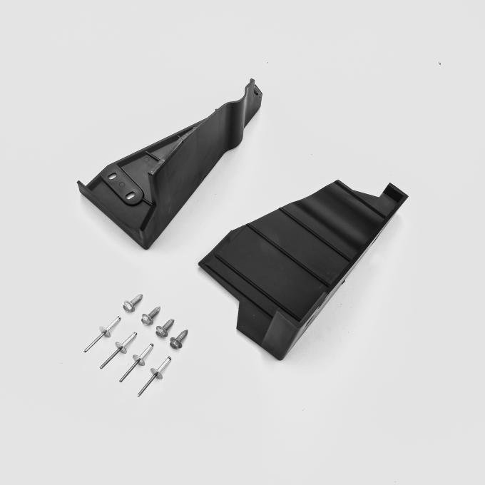 Detroit Muscle Technologies Mopar B E Body 69-72 K Frame Plastic Splash Shield with pop rivets - ANGLED BOTTOM EBX6972SS50-G39