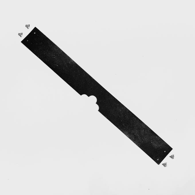 Detroit Muscle Technologies Dodge Truck 68-71 D & W Series Radiator Splash Shield Seal with SS Clips TRK6871SS30