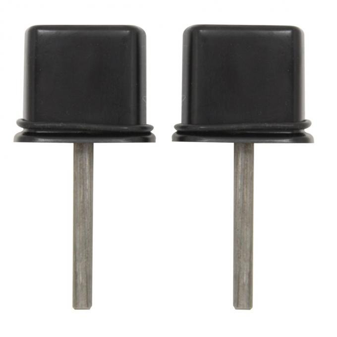 Trim Parts 1966-67 MOPAR B-Body Black Door Handle Push Buttons, Pair MP5213