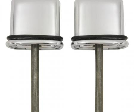Trim Parts 1966-67 MOPAR B-Body Chrome Door Handle Push Buttons, Pair MP5212