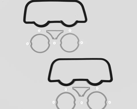 Detroit Muscle Technologies Mopar B Body 68 Charger Taillight Gaskets BCH6868TL01